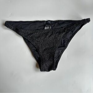 Onia Black Bikini Bottom with Gold Dots Size S